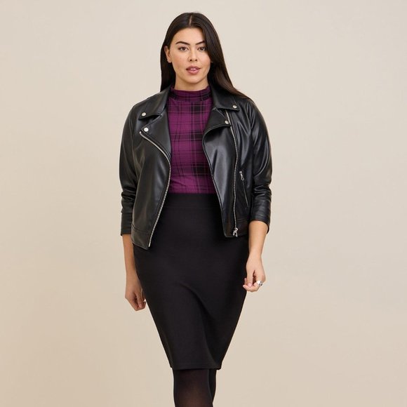 Plaid Sleeveless Top - Purple - Picture 9 of 11